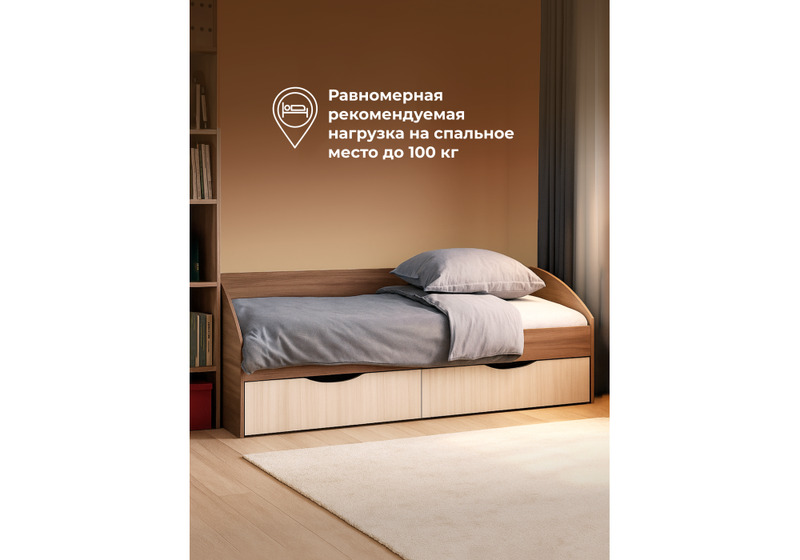 Кровать, Классика шимо темный / шимо светлый