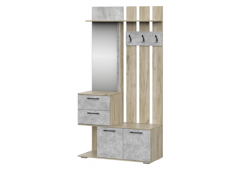 Прихожая, Вальс ВШ-1 дуб крафт серый / бетонный камень