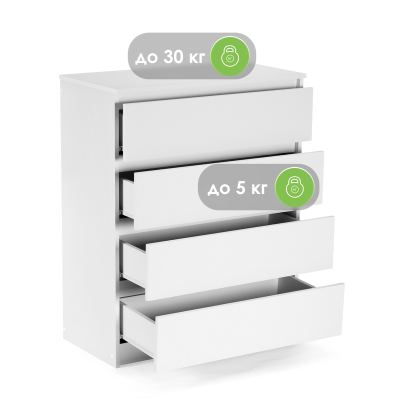 Комод, Мадера К4М белый