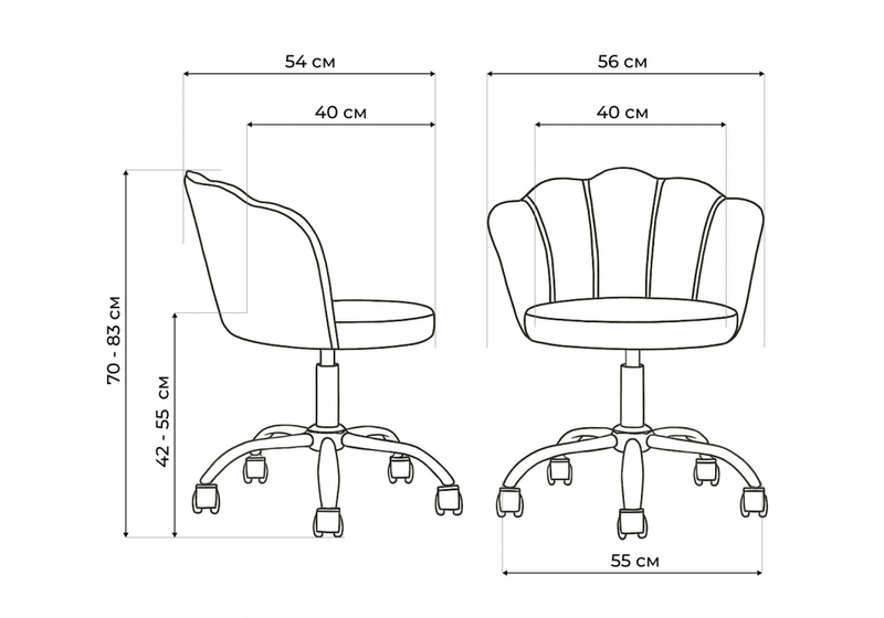 Офисное кресло, Bud grey