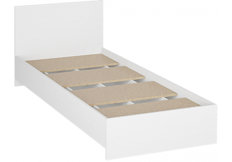 Кровать, Адайн 80х200 белое дерево