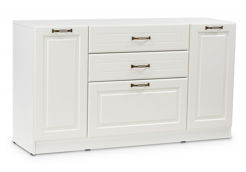 Комод, Ливерпуль белый / ясень ваниль НМ-1012-100