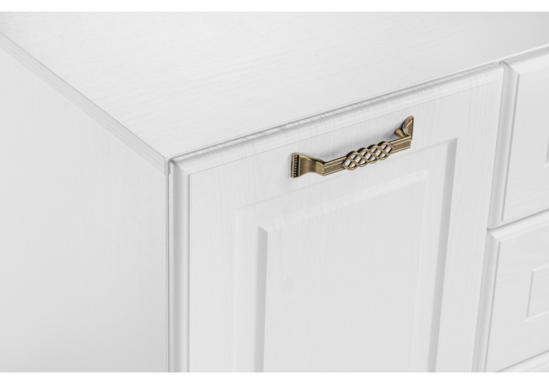 Комод, Ливерпуль белый / ясень ваниль НМ-1012-100