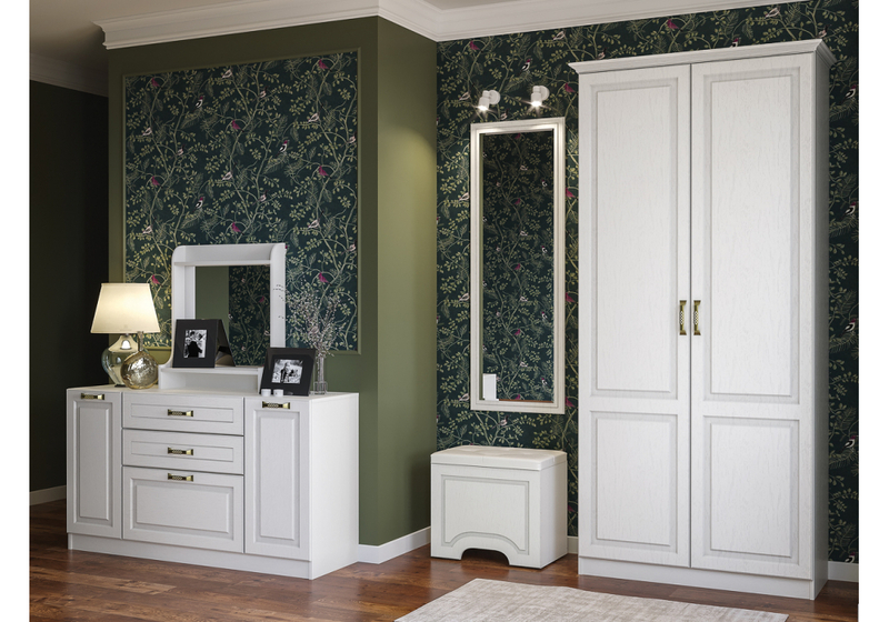 Комод, Ливерпуль белый / ясень ваниль НМ-1012-100