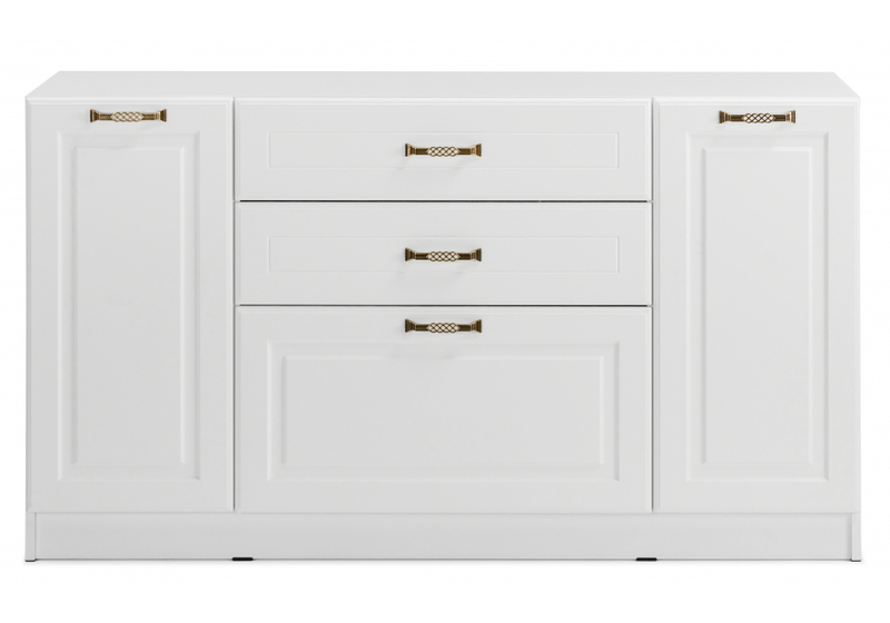 Комод, Ливерпуль белый / ясень ваниль НМ-1012-100