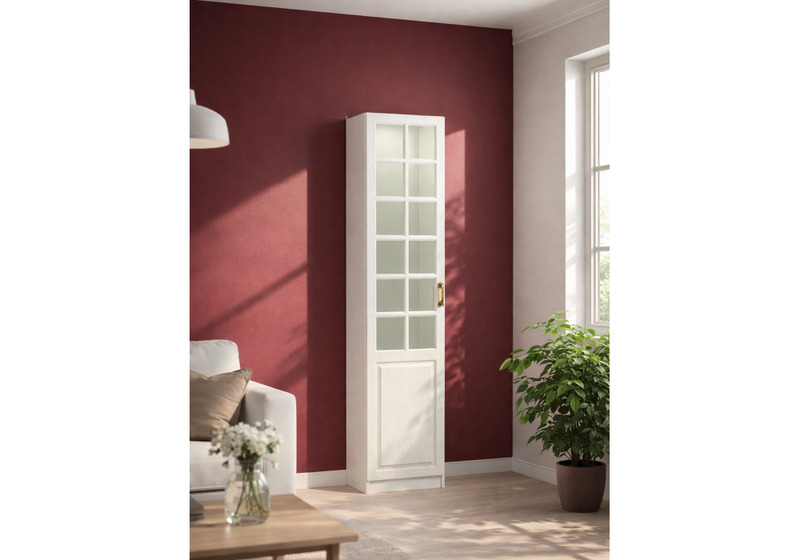 Шкаф, Ливерпуль белый / ясень ваниль НМ-1012-100