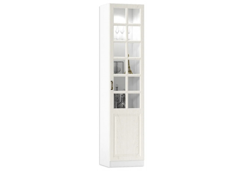 Шкаф, Ливерпуль белый / ясень ваниль НМ-1012-100