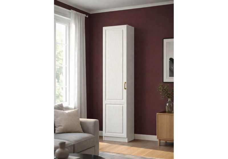 Шкаф, Ливерпуль белый / ясень ваниль НМ-1012-100