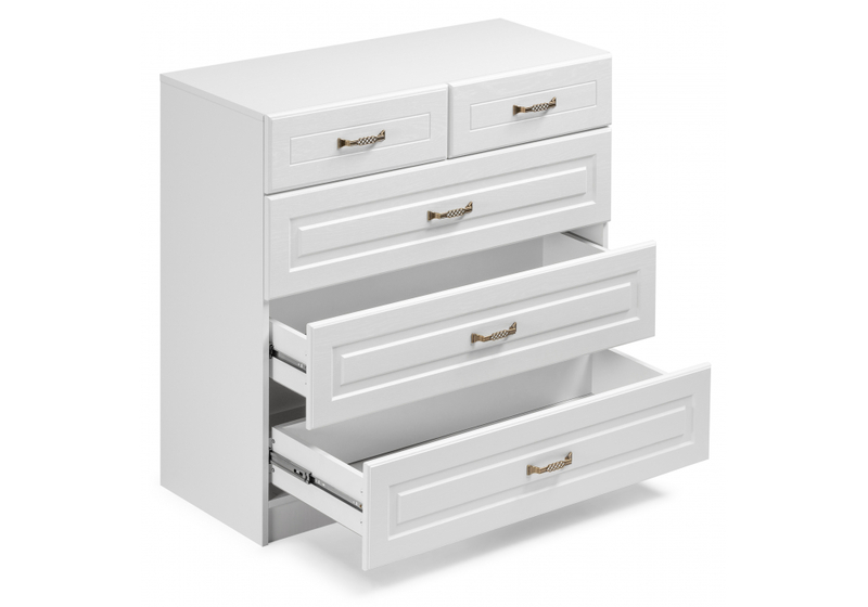 Комод, Ливерпуль 10.103.01 белый / ясень ваниль