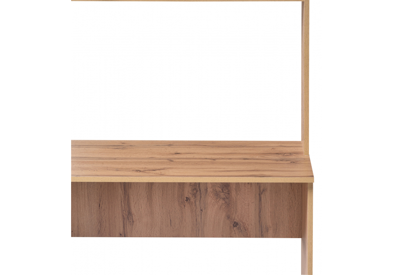 Компьютерный стол, Лайт 03.243 дуб золотой (craft) / белый премиум