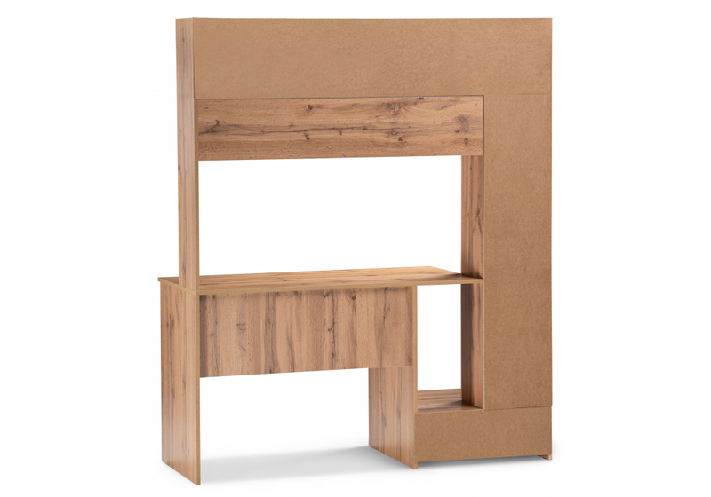 Компьютерный стол, Лайт 03.243 дуб золотой (craft) / белый премиум