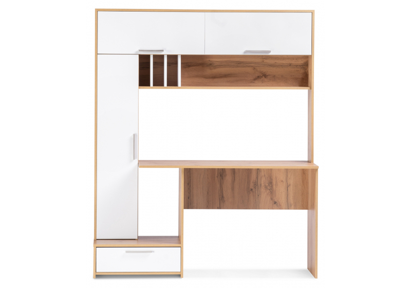 Компьютерный стол, Лайт 03.243 дуб золотой (craft) / белый премиум