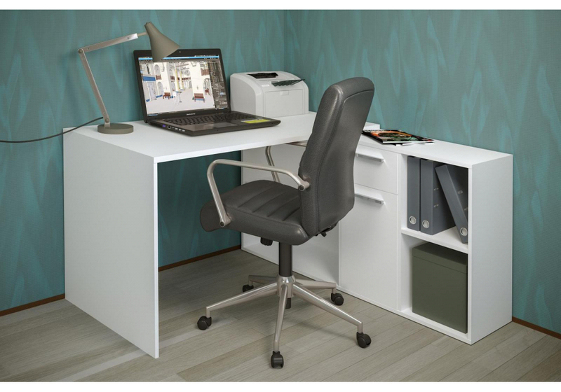 Компьютерный стол, Лайт 03.245F белый гладкий 101