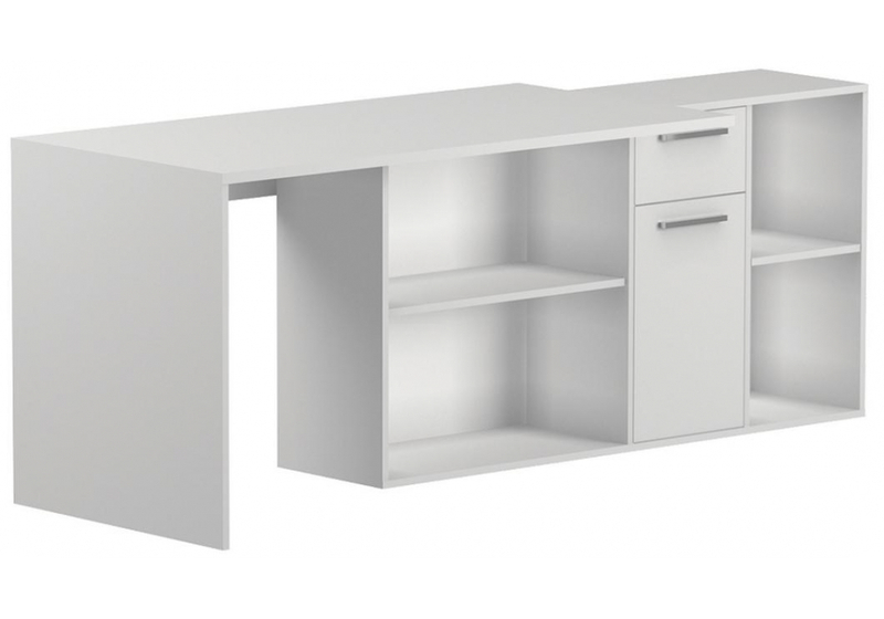 Компьютерный стол, Лайт 03.245F белый гладкий 101