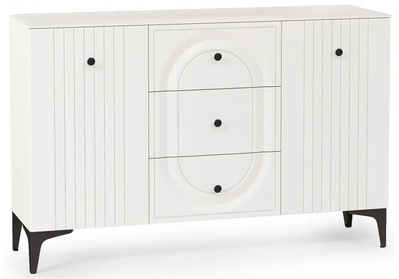 Комод, Вестра 13.309 белый pe шагрень / белая шагрень