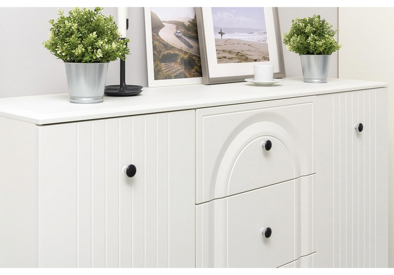 Комод, Вестра 13.309 белый pe шагрень / белая шагрень