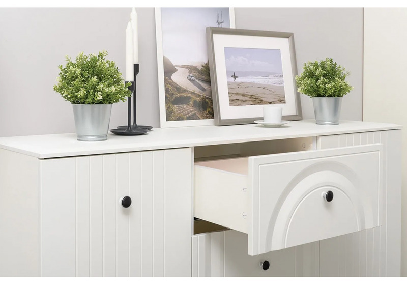 Комод, Вестра 13.309 белый pe шагрень / белая шагрень