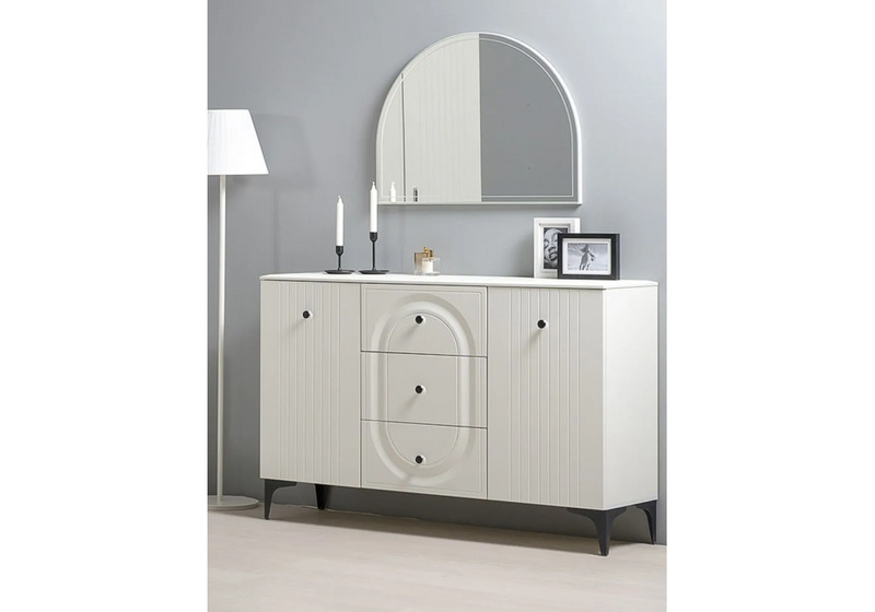 Комод, Вестра 13.309 белый pe шагрень / белая шагрень