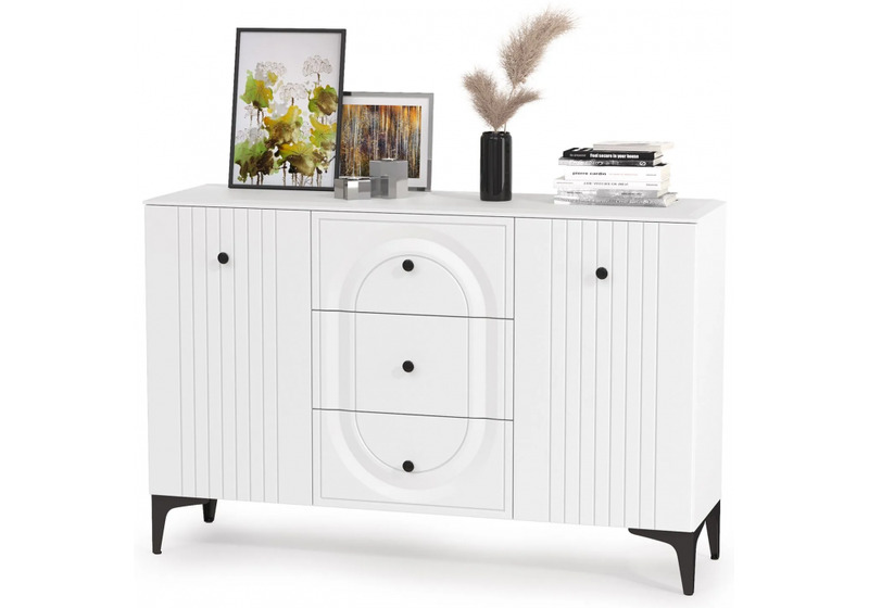 Комод, Вестра 13.309 белый pe шагрень / белая шагрень