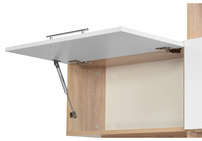 Компьютерный стол, КСТ-14.1П правый дуб сонома / белый