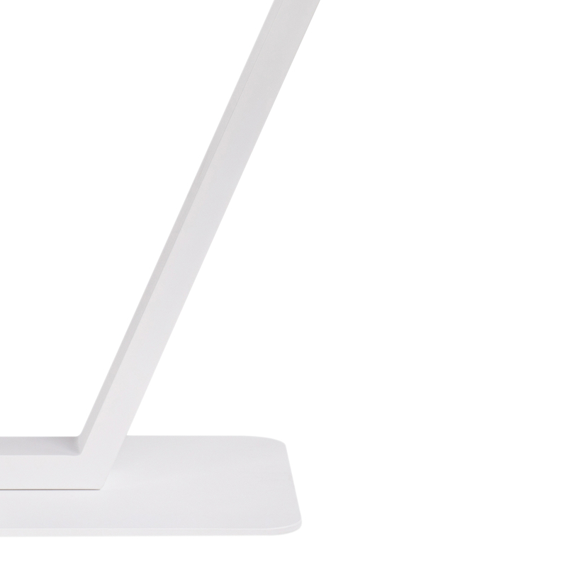 Стол стеклянный, на тумбе Бугун 120х80х77 белый мрамор / белый