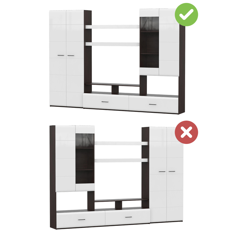 Готовая гостиная, Jimenez дуб венге / белый глянец