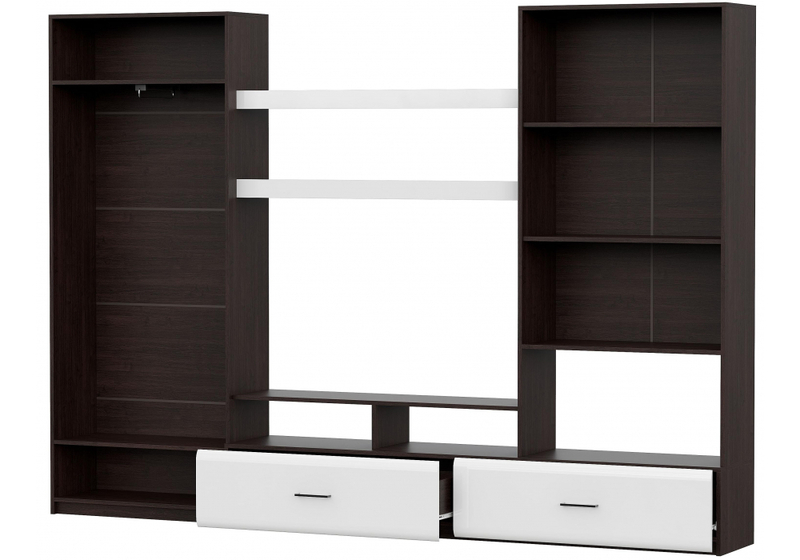 Готовая гостиная, Jimenez дуб венге / белый глянец