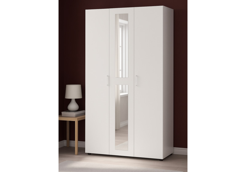 Шкаф, трехстворчатый Валенсия белый текстурный