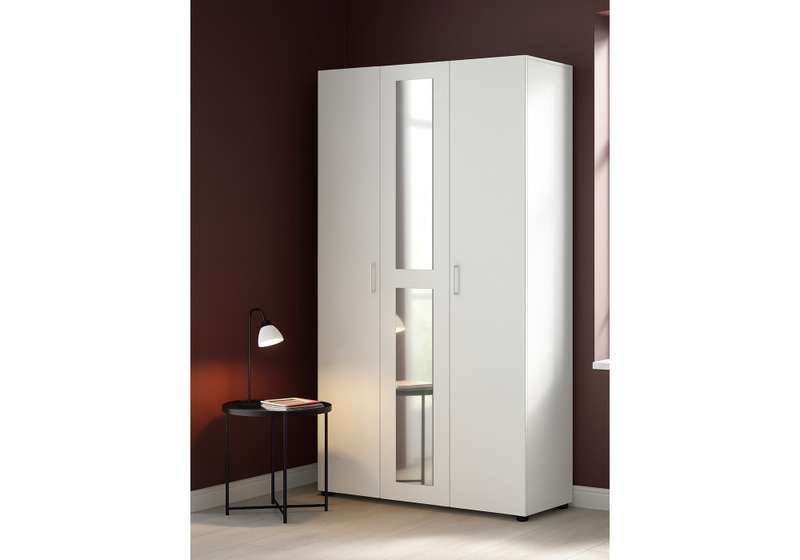 Шкаф, трехстворчатый Валенсия белый текстурный