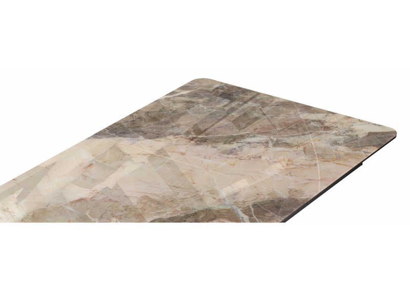 Стол стеклянный, на тумбе Бугун 120х80х77 каталония / черный