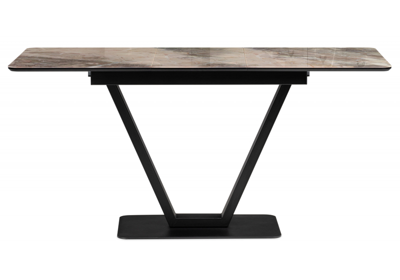 Стол стеклянный, на тумбе Бугун 120х80х77 каталония / черный