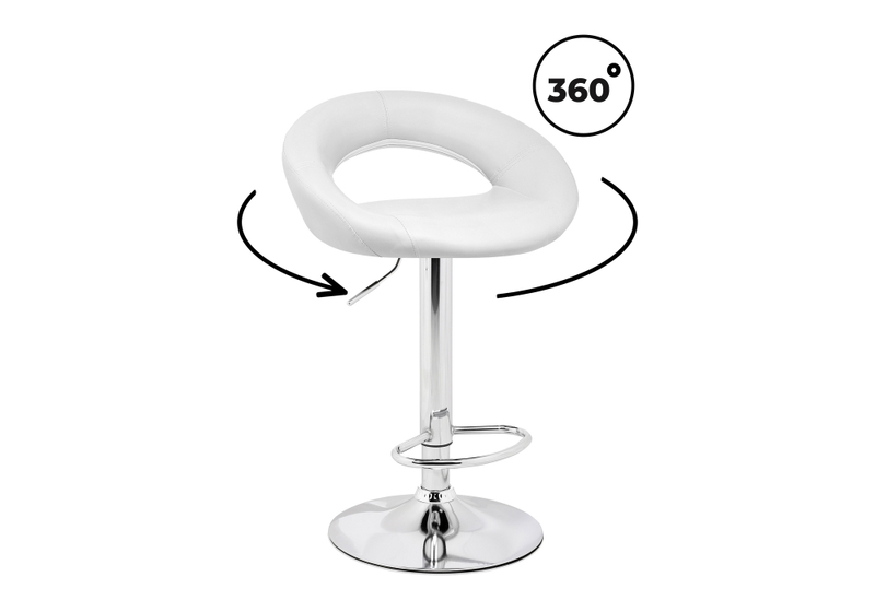 Барный стул, Oazis white / chrome