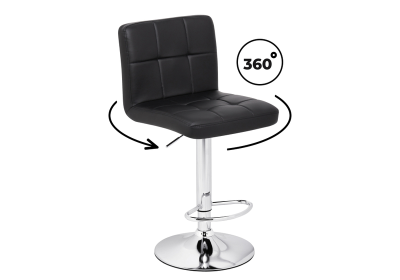 Барный стул, Paskal black / chrome