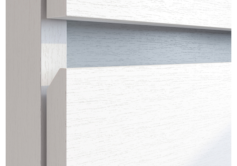 Комод, Валенсия белый текстурный