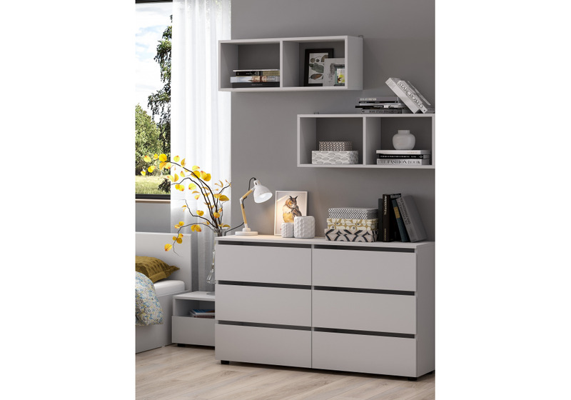 Комод, Валенсия белый текстурный