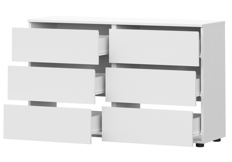 Комод, Валенсия белый текстурный