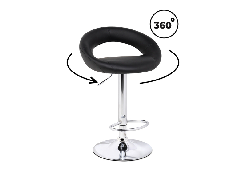 Барный стул, Oazis black / chrome