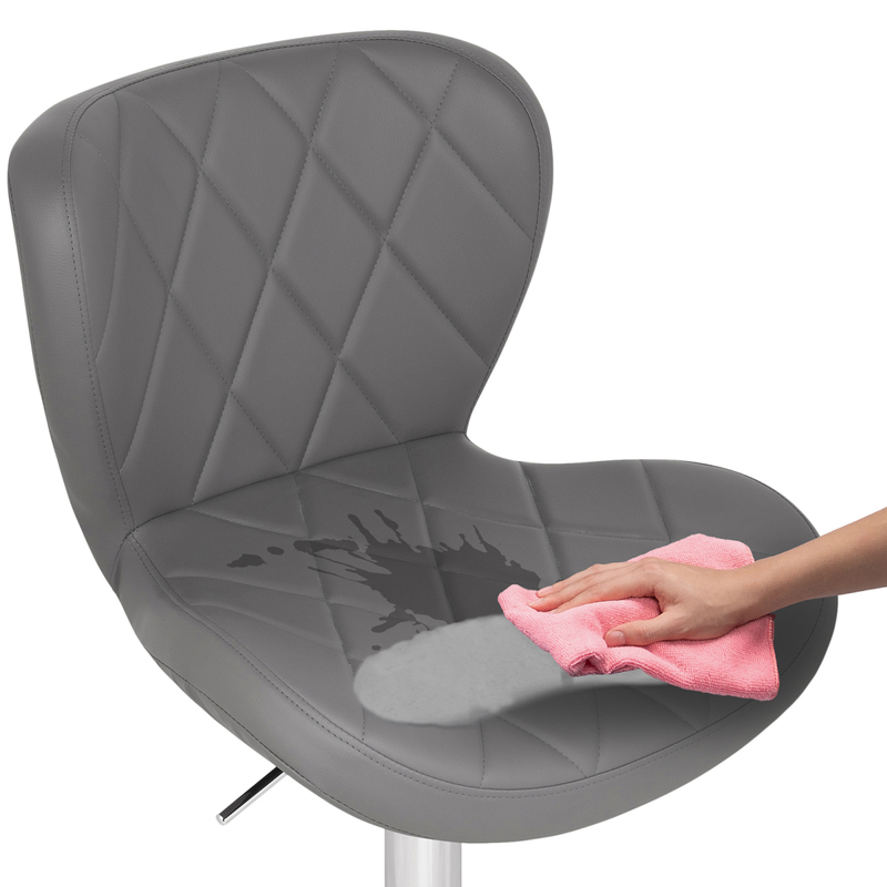 Барный стул, Porch gray / chrome