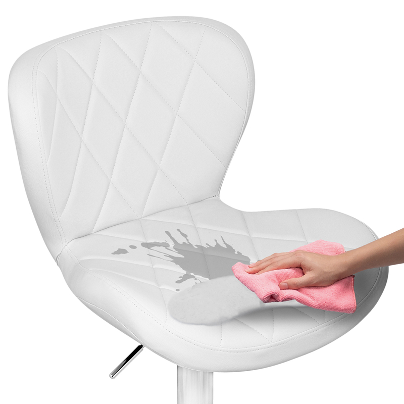 Барный стул, Porch white / chrome