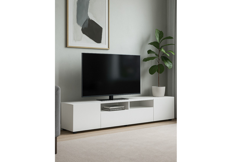 ТВ-тумба, Валенсия белый текстурный