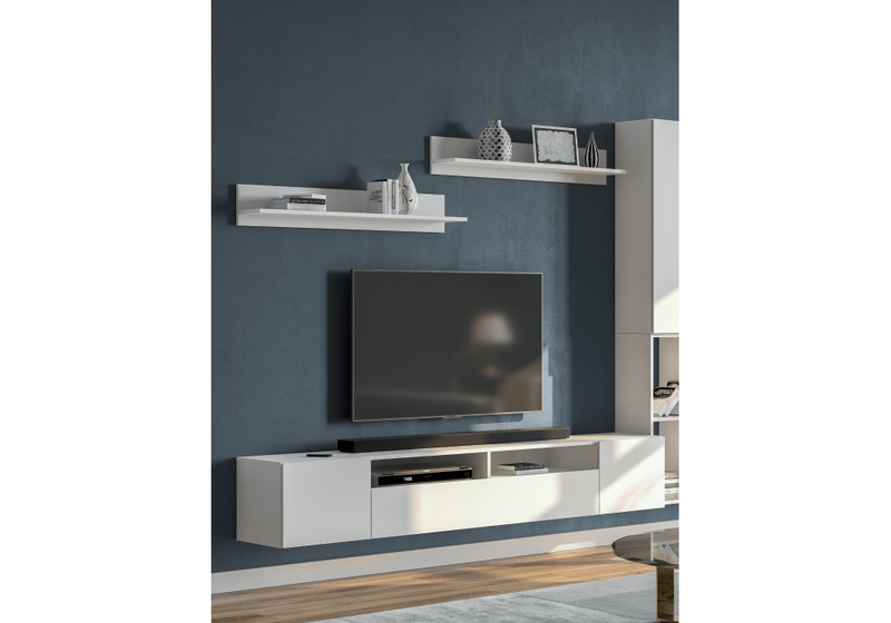 ТВ-тумба, Валенсия белый текстурный