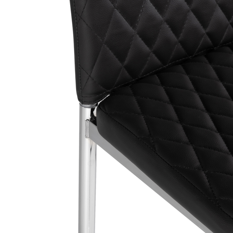 Барный стул, Teon black / chrome