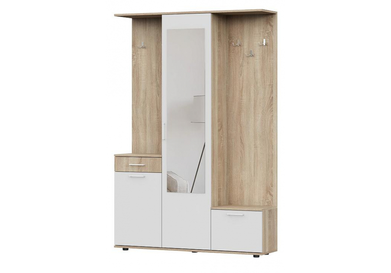 Прихожая, Пети дуб сонома / белый