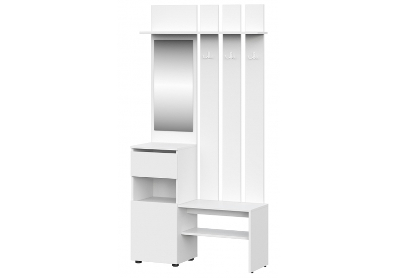 Прихожая, Валенсия белый текстурный