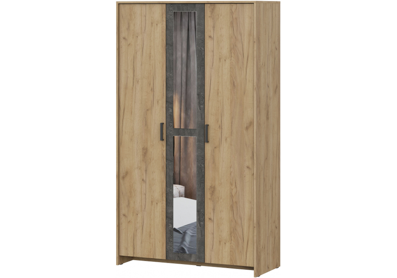 Шкаф, Taika дуб золотой / камень темный