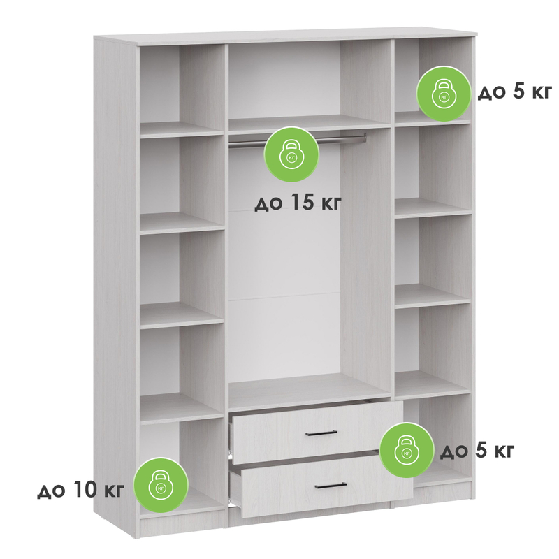 Шкаф, Валетта ясень анкор светлый