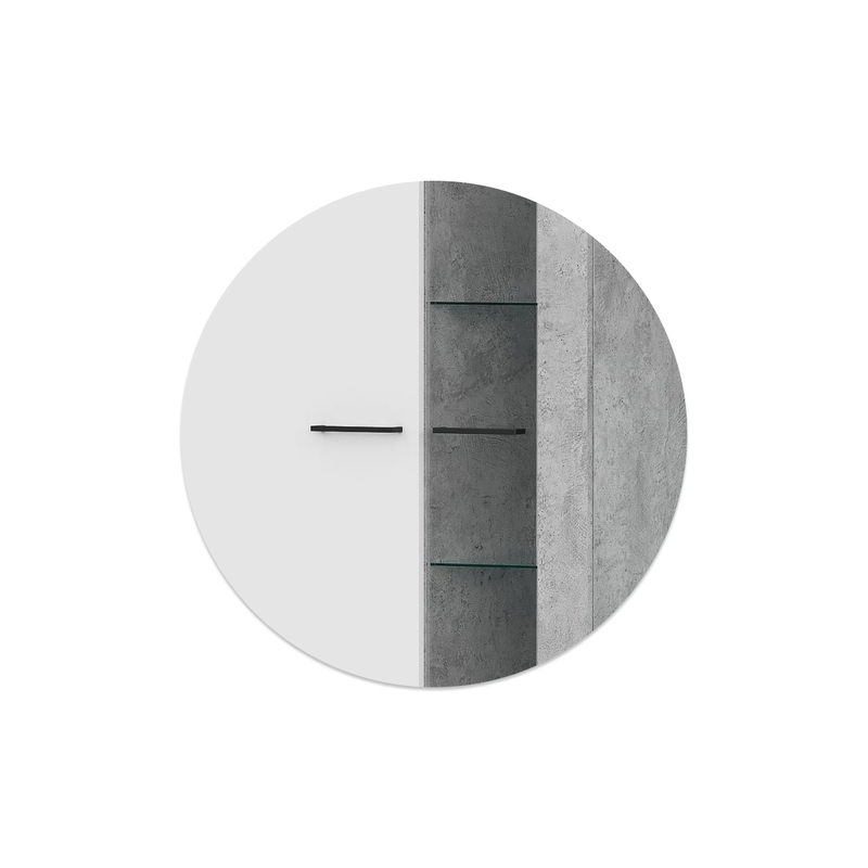 Готовая гостиная, Swede цемент светлый / белый