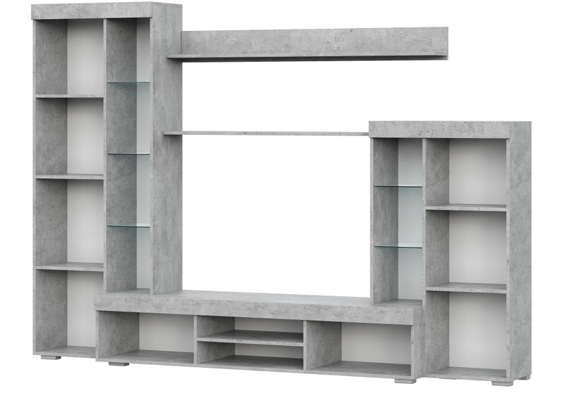 Готовая гостиная, Swede цемент светлый / белый