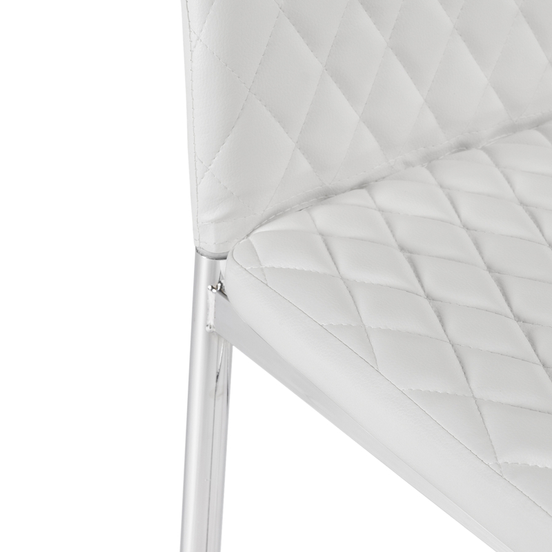 Барный стул, Teon white / chrome