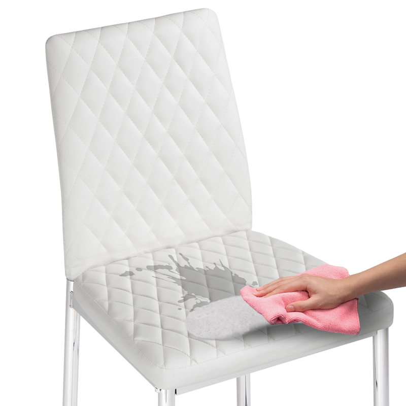 Барный стул, Teon white / chrome